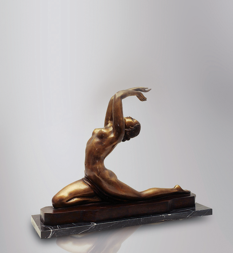 Art Deco French Dancer Statue