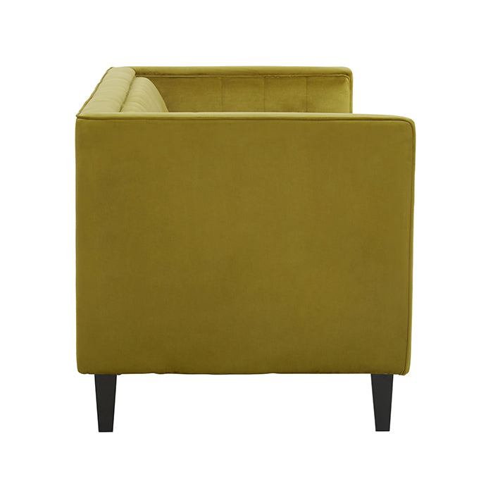 Olive Green Velvet Sofa