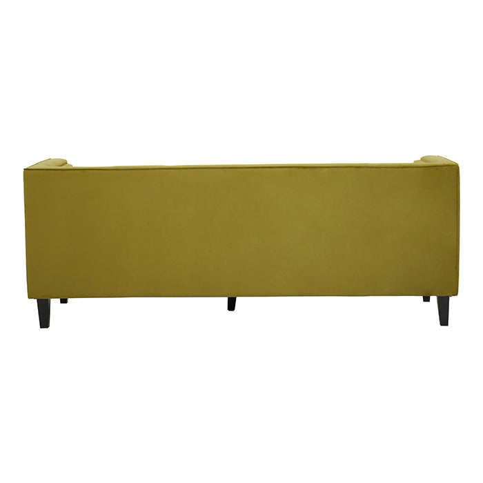 Olive Green Velvet Sofa