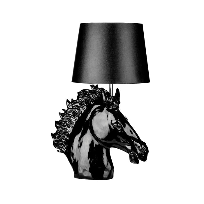 Whinney The Horse Black Table Lamp