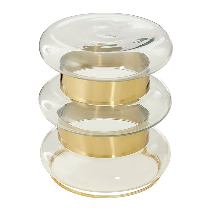 Clear Glass Side Table