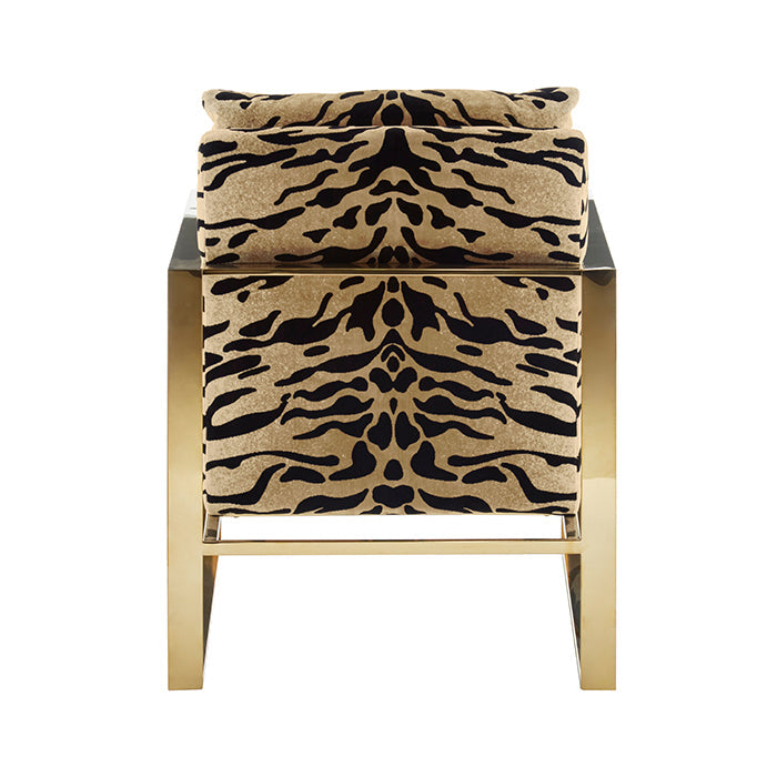 Fabulous Tiger Print Velvet Armchair