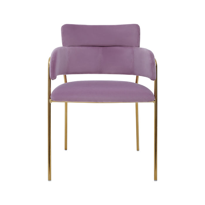 Sofia Pink Velvet Dining Chair