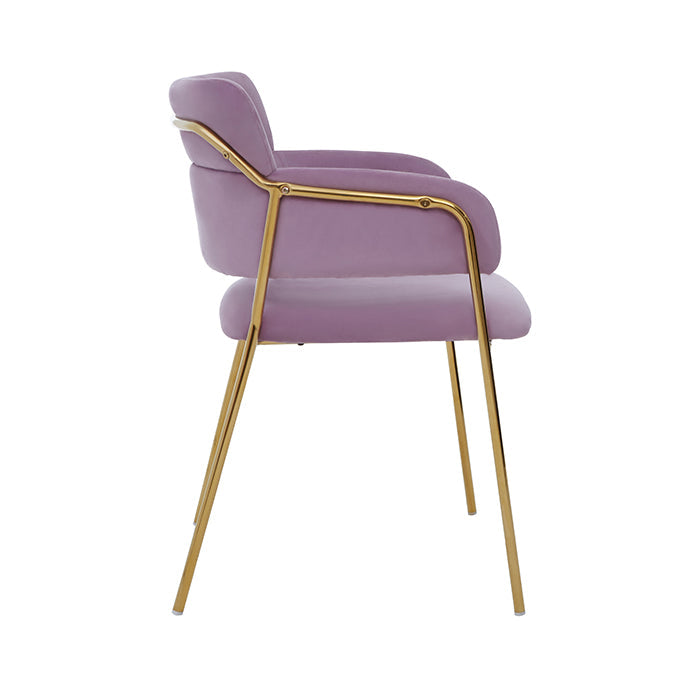 Sofia Pink Velvet Dining Chair