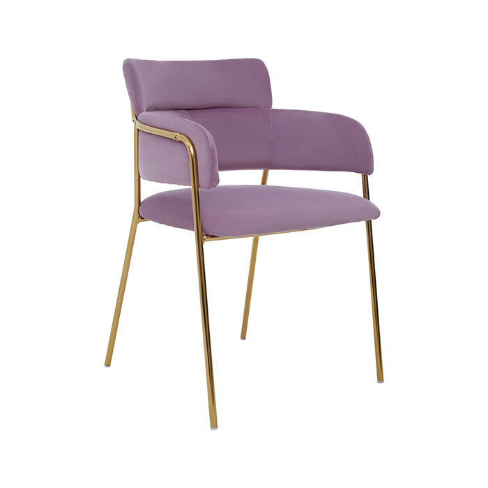 Sofia Pink Velvet Dining Chair
