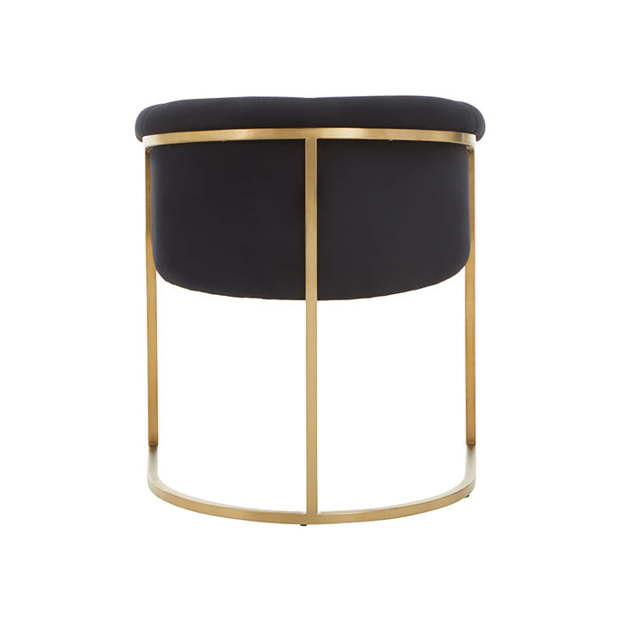 Black Velvet Dining Chair