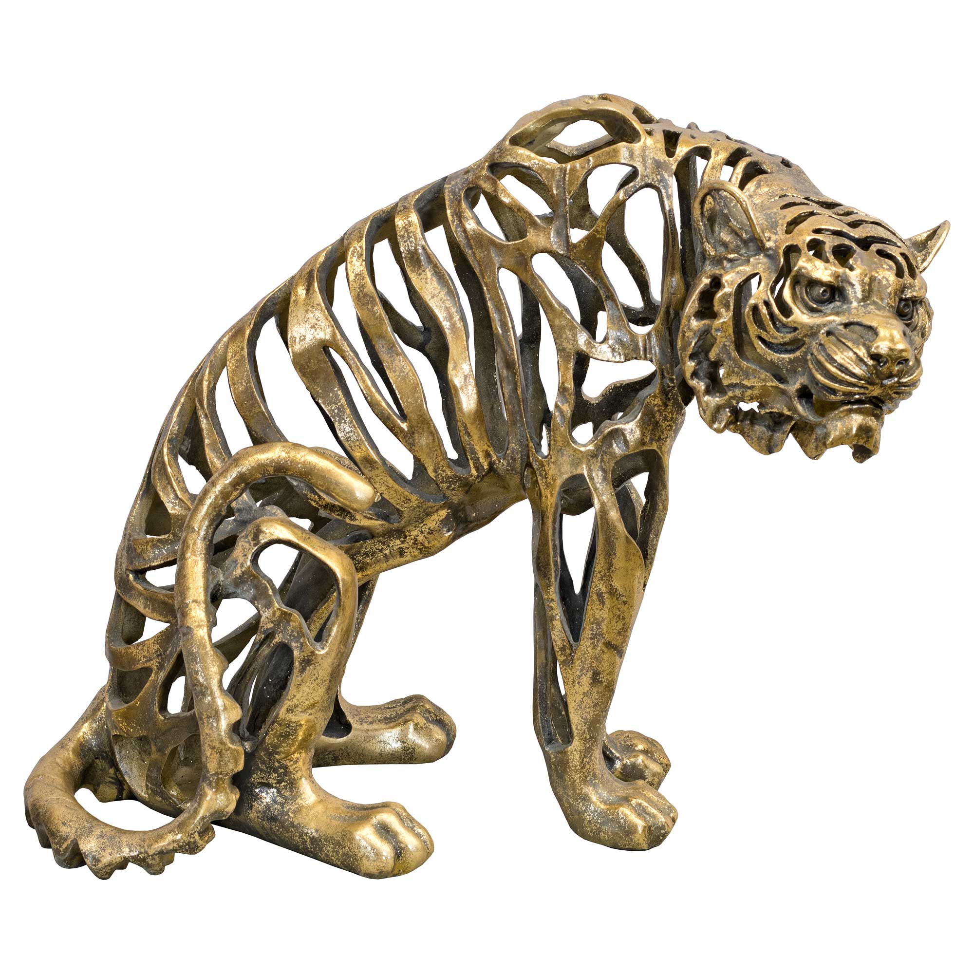 Tigre d’Or – Majestic Gold Statue