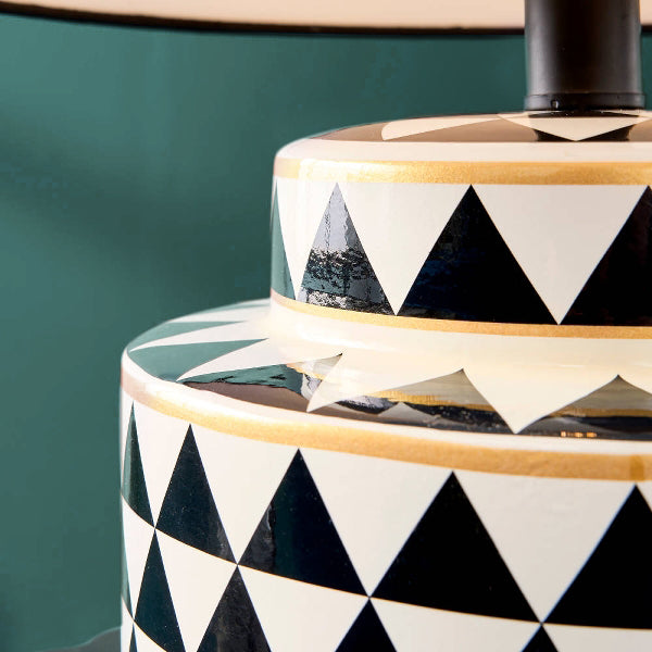 Donna Monochrome Table Lamp with Black Shade