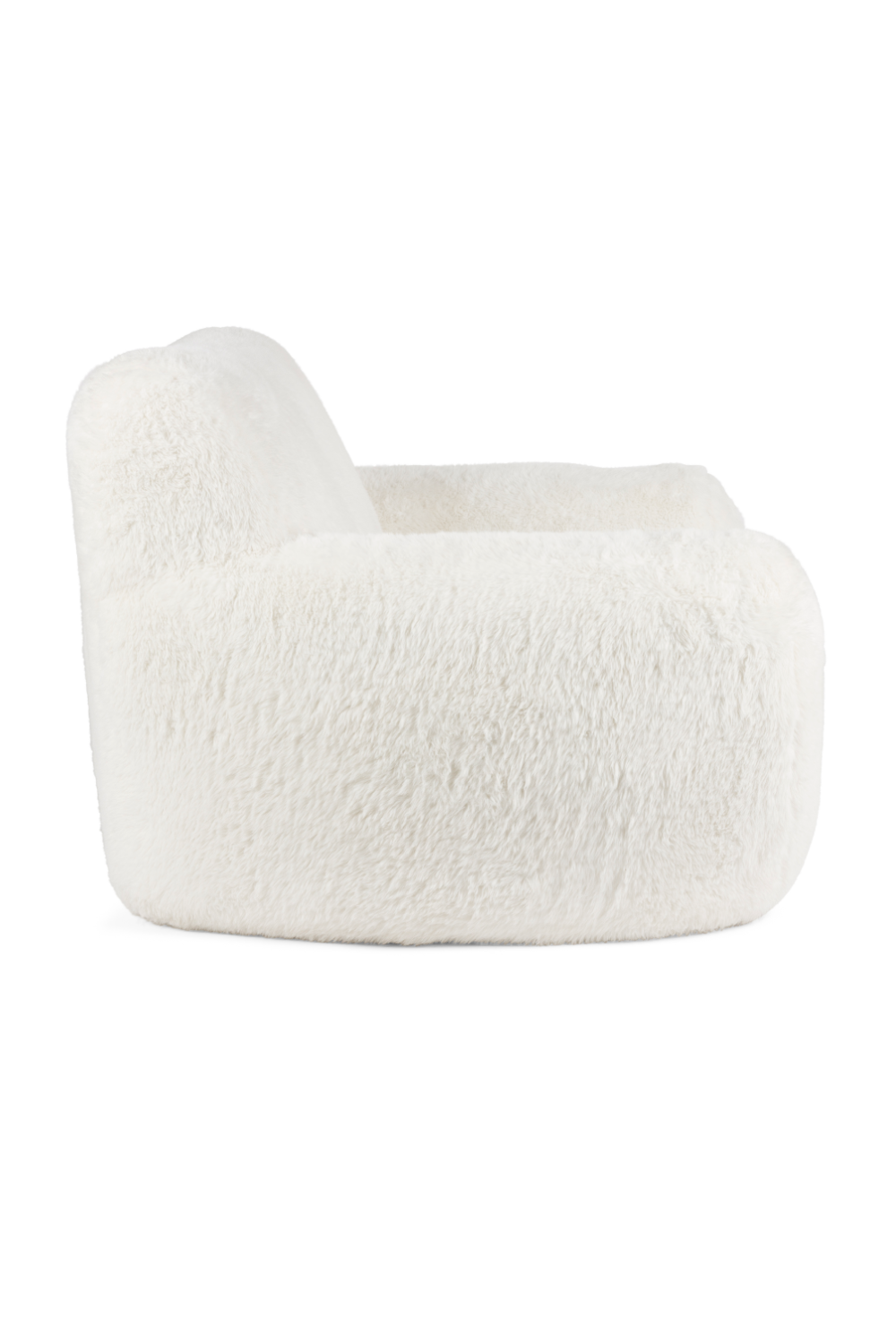 White Chunky Lounge Chair | Bold Monkey Cuddle the Yeti