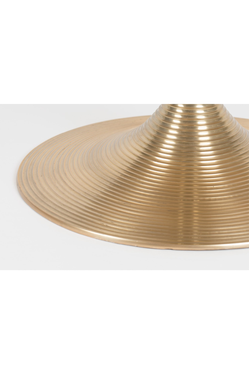 Gold Round Pedestal Coffee Table | Bold Monkey Hypnotising