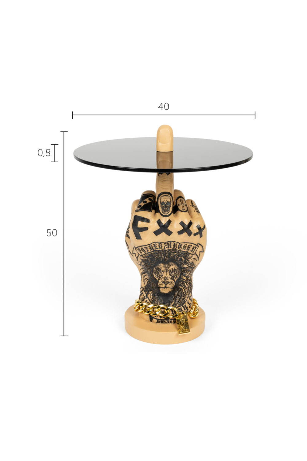 Retro Art Side Table | Bold Monkey Fother Mucker