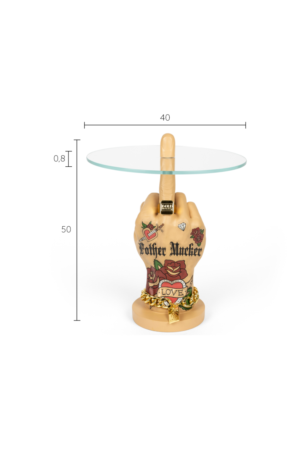 Retro Art Side Table | Bold Monkey Fother Mucker