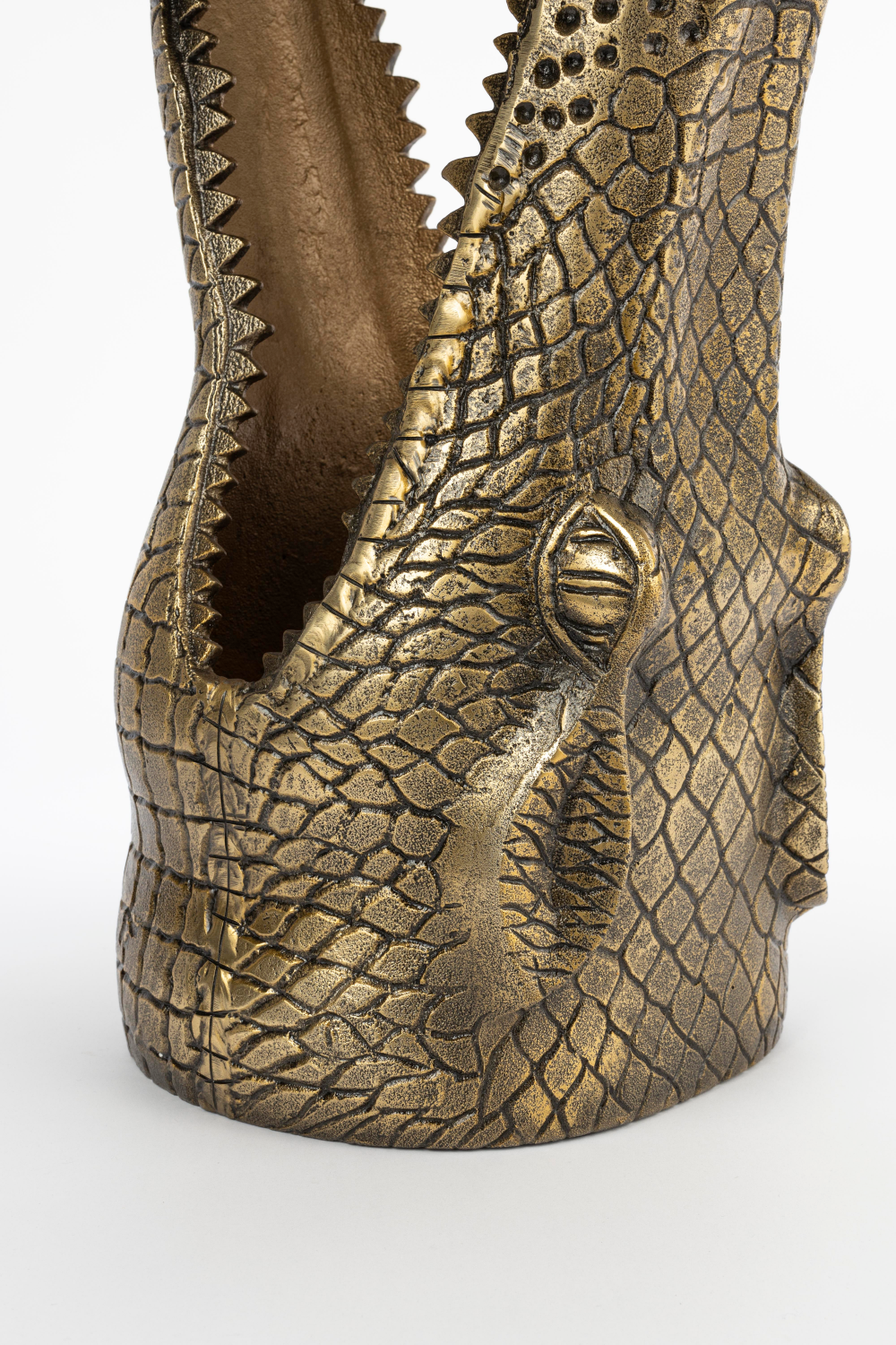 Sculptural Gold Side Table