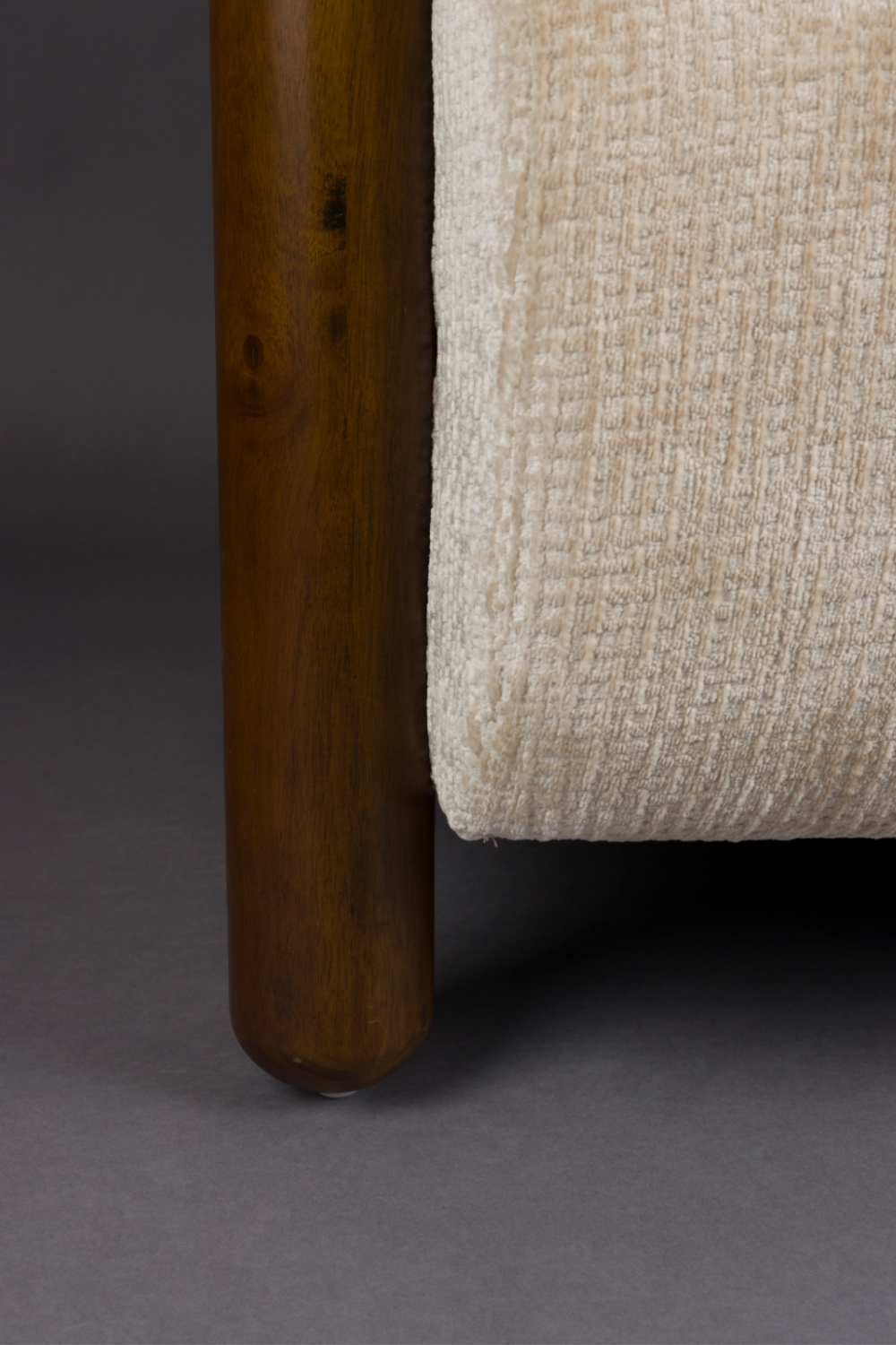 Cream Upholstered Lounge Armchair | Dutchbone Robinson