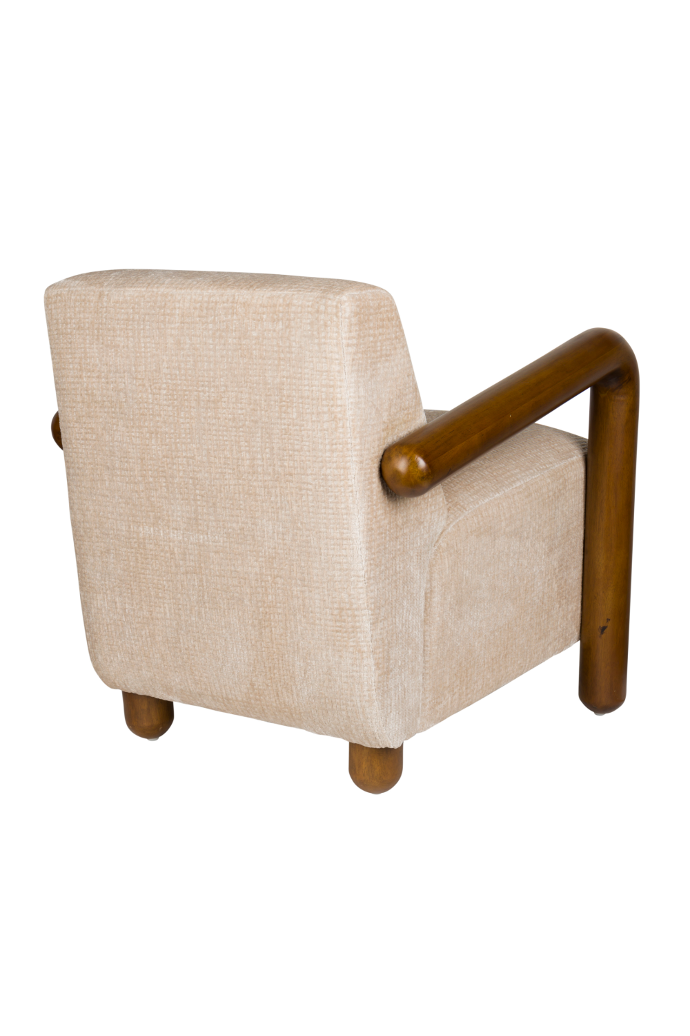 Cream Upholstered Lounge Armchair | Dutchbone Robinson