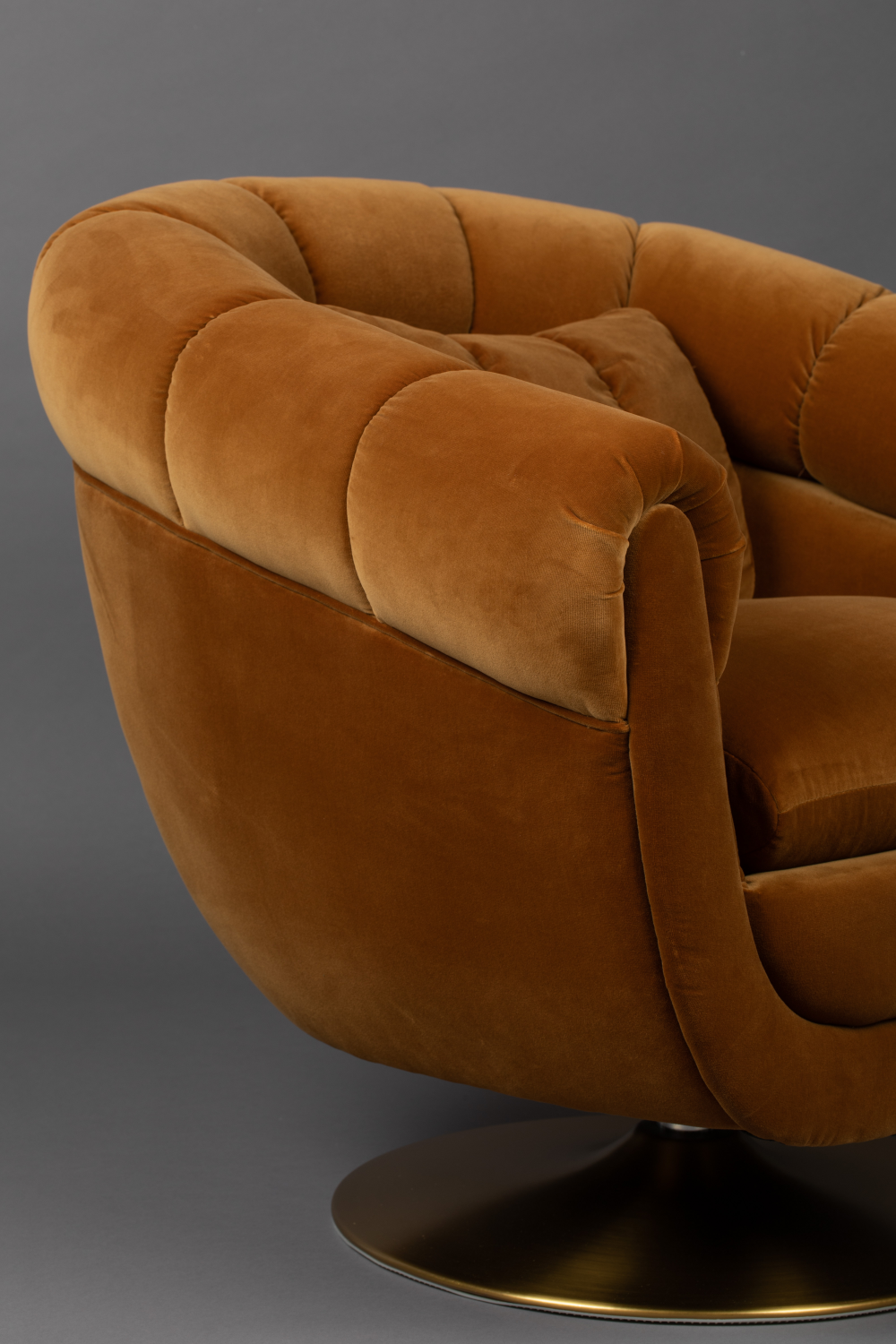 Camel Swivel Lounge Chair | Dutchbone Member