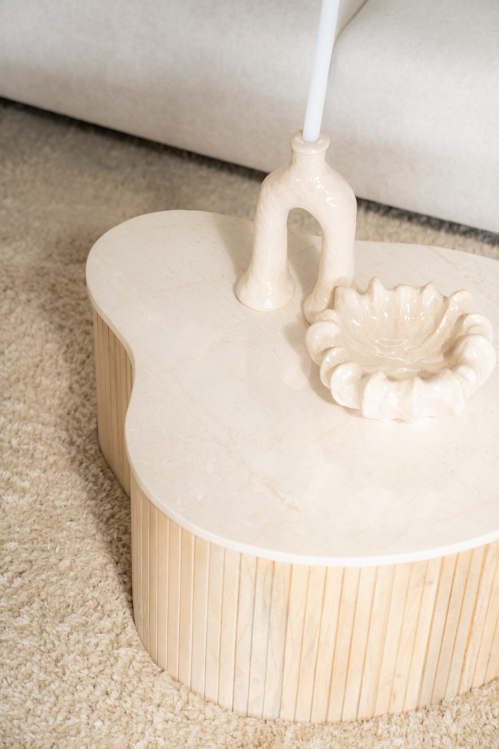 Fluted Mango Coffee Table | Eleonora Kira
