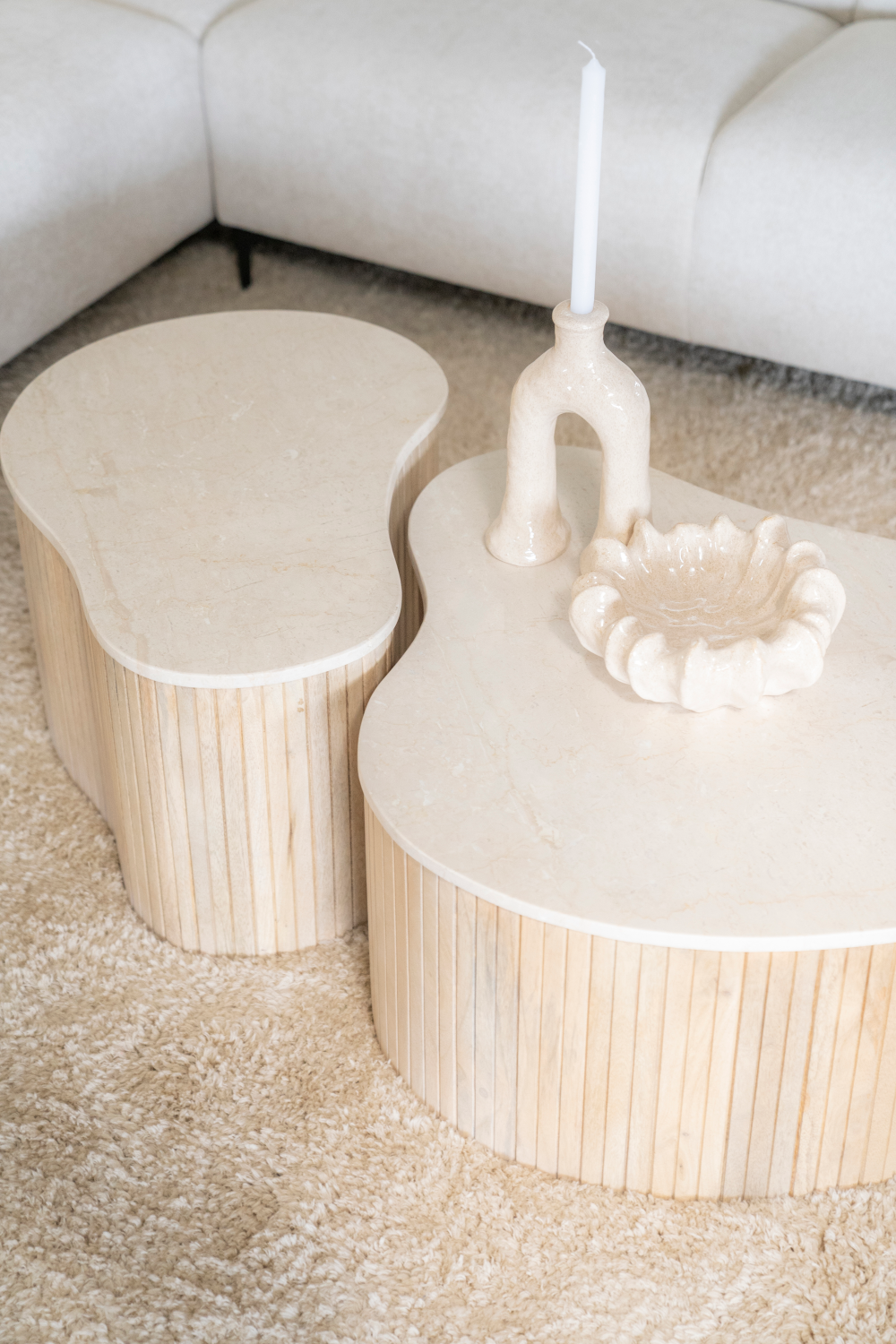 Fluted Mango Coffee Table | Eleonora Kira