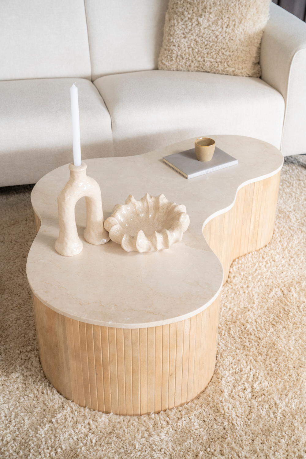 Fluted Mango Coffee Table | Eleonora Kira