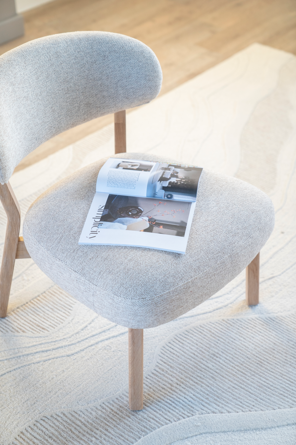 Oak Framed Accent Chair | Eleonora Mikky