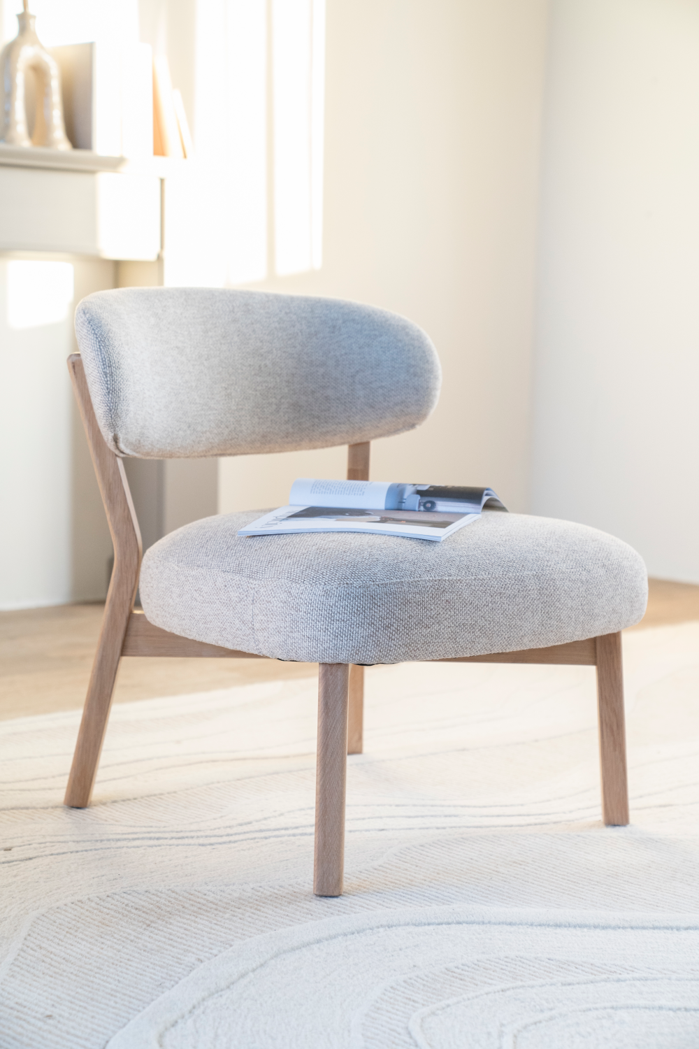 Oak Framed Accent Chair | Eleonora Mikky