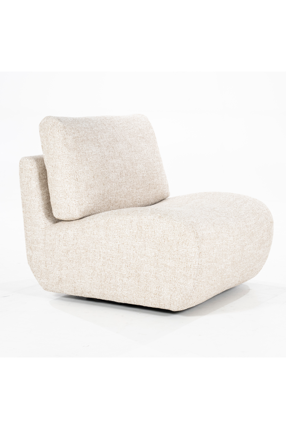 Fabric Upholstered Swivel Lounge Chair | Eleonora Lucia