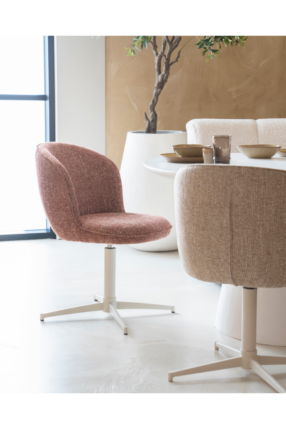 Curved Back Swivel Chair | Eleonora Molly