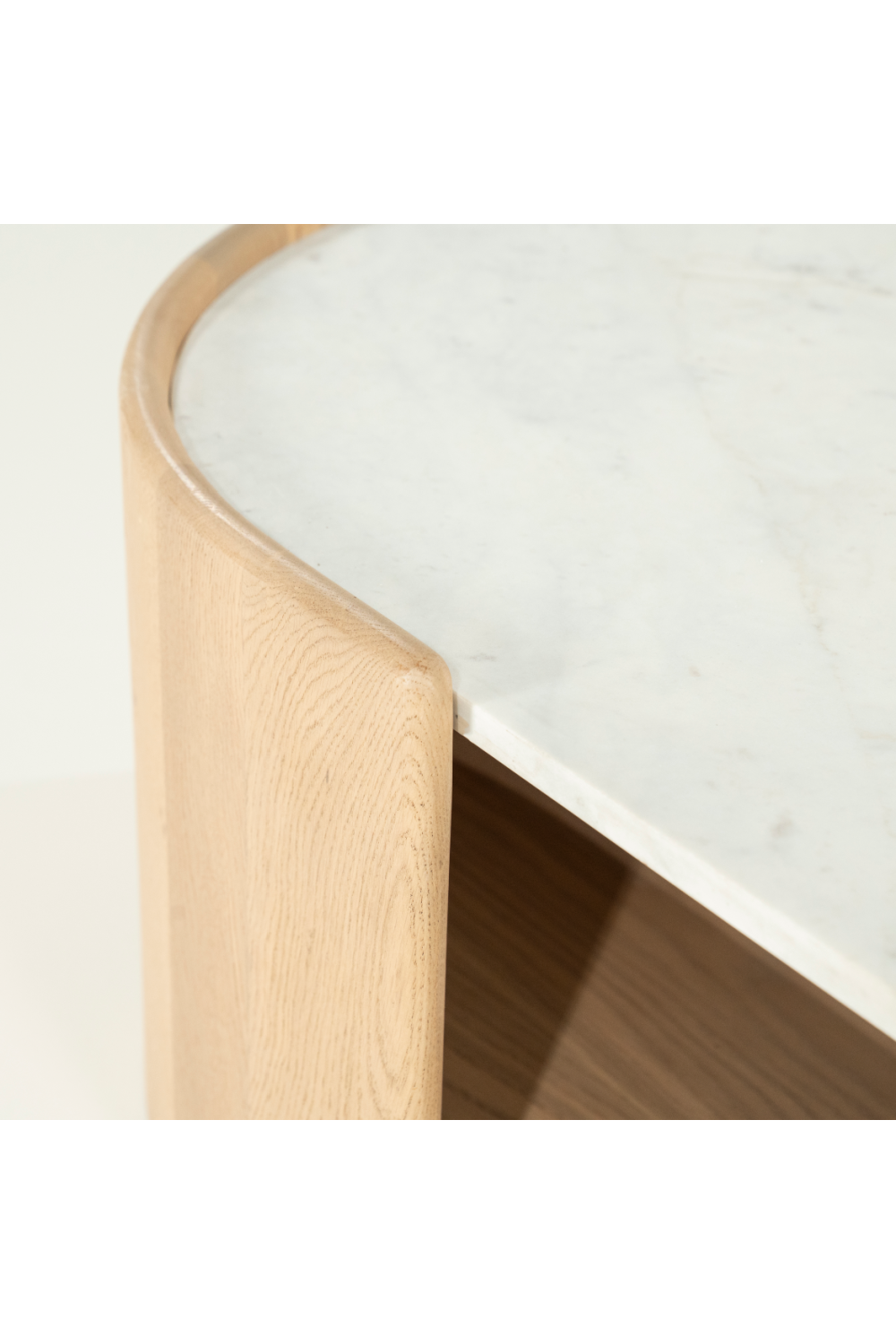 Oval White Marble Coffee Table | Eleonora Don