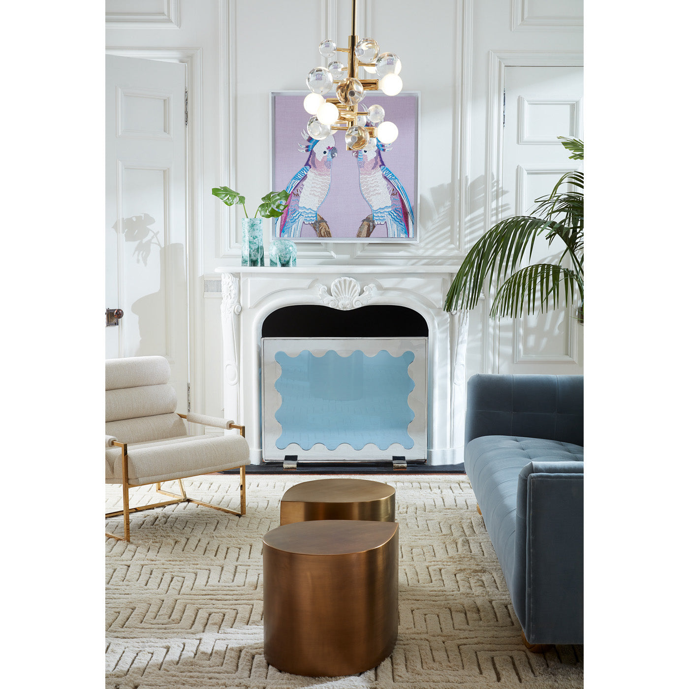 Brass Teardrop Table