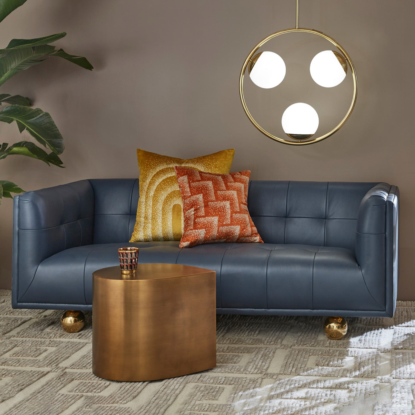 Brass Teardrop Table