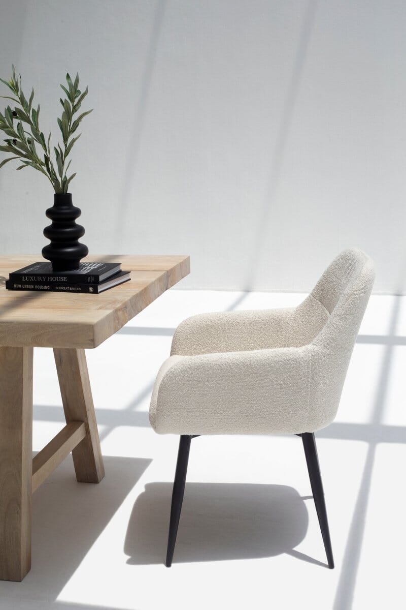 Bruna Boucle Dining Chair