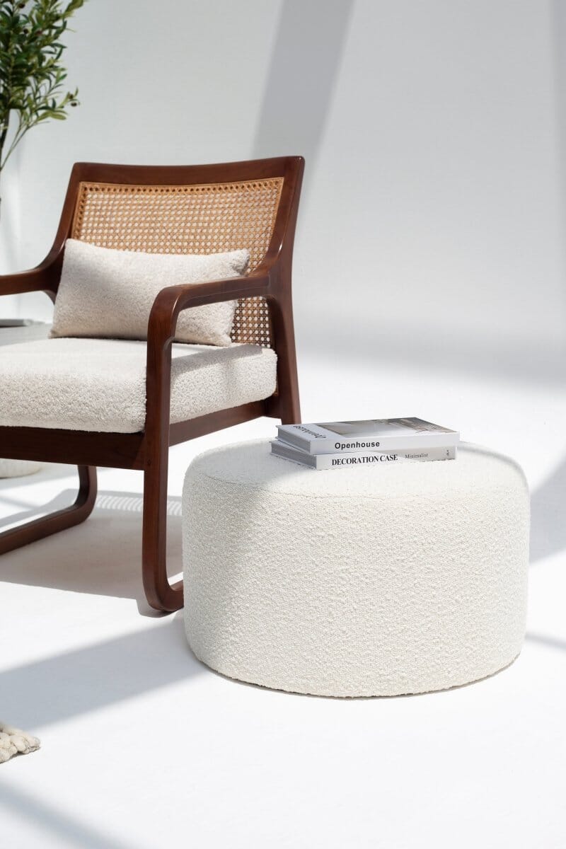 Mira Round Pouf (60x33 CM)