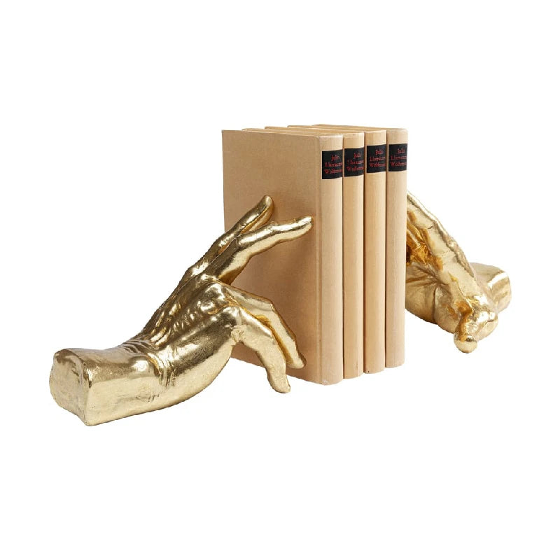 Gold Manus Bookends
