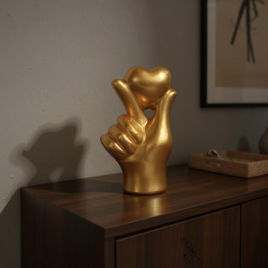 Golden Gesture Sculpture