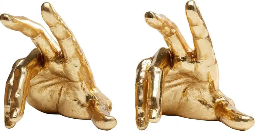 Gold Manus Bookends