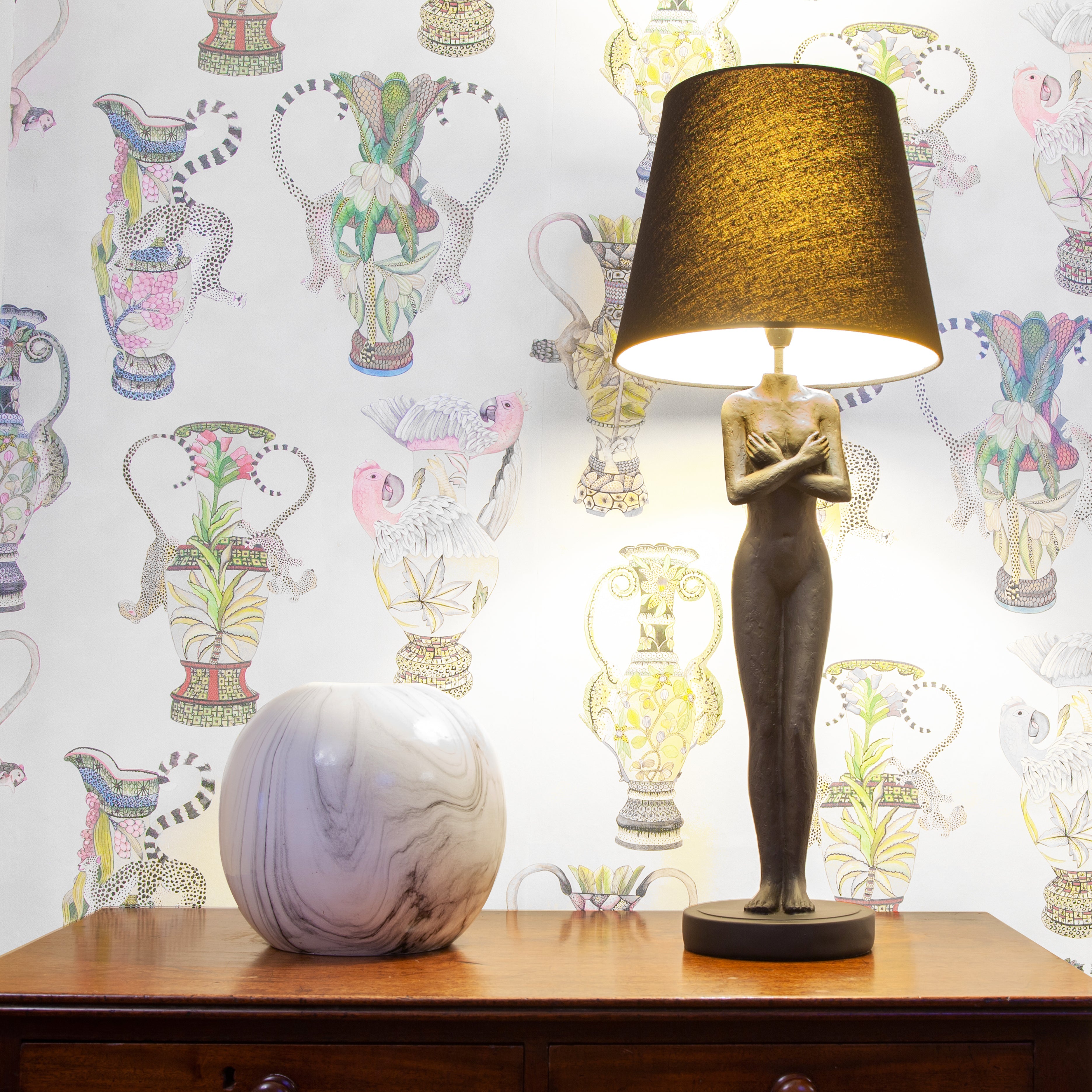 Naked Lady Black Table Lamp