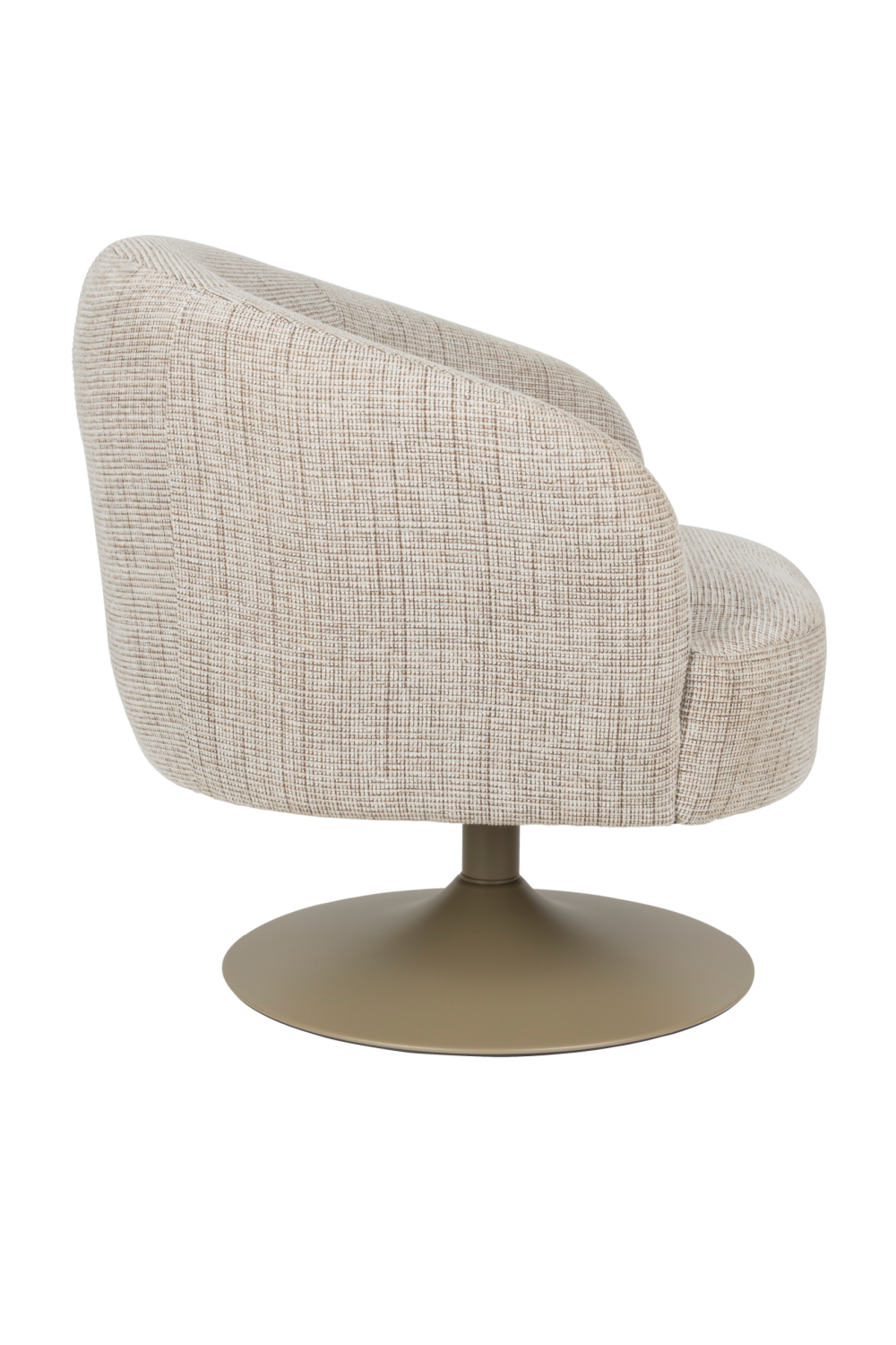 Central Leg Brown Lounge Chair | DF Renate