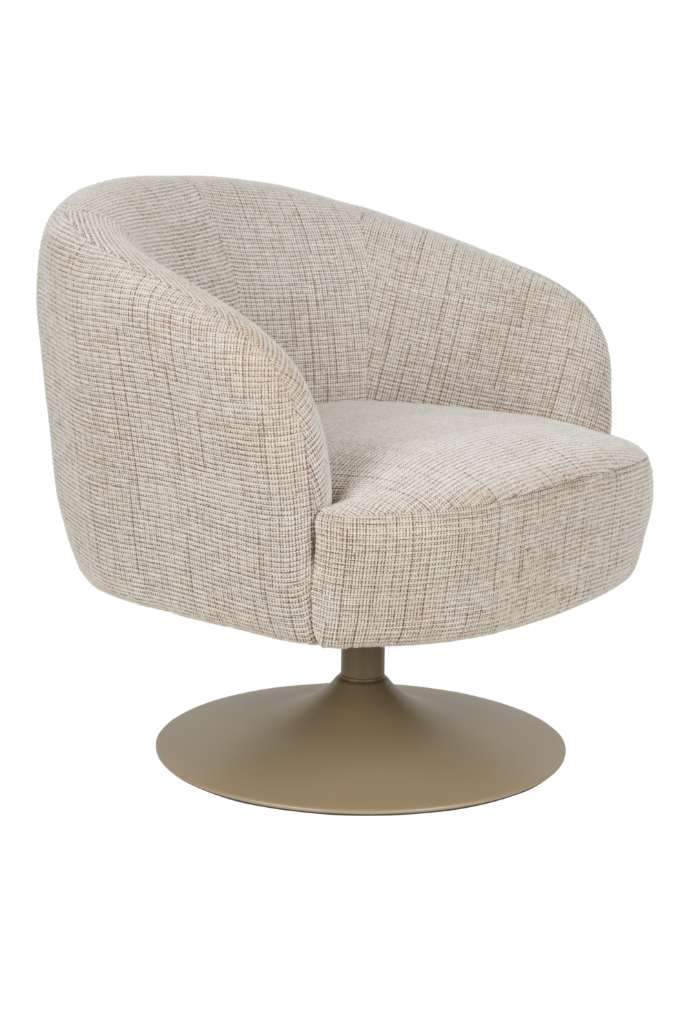 Central Leg Brown Lounge Chair | DF Renate