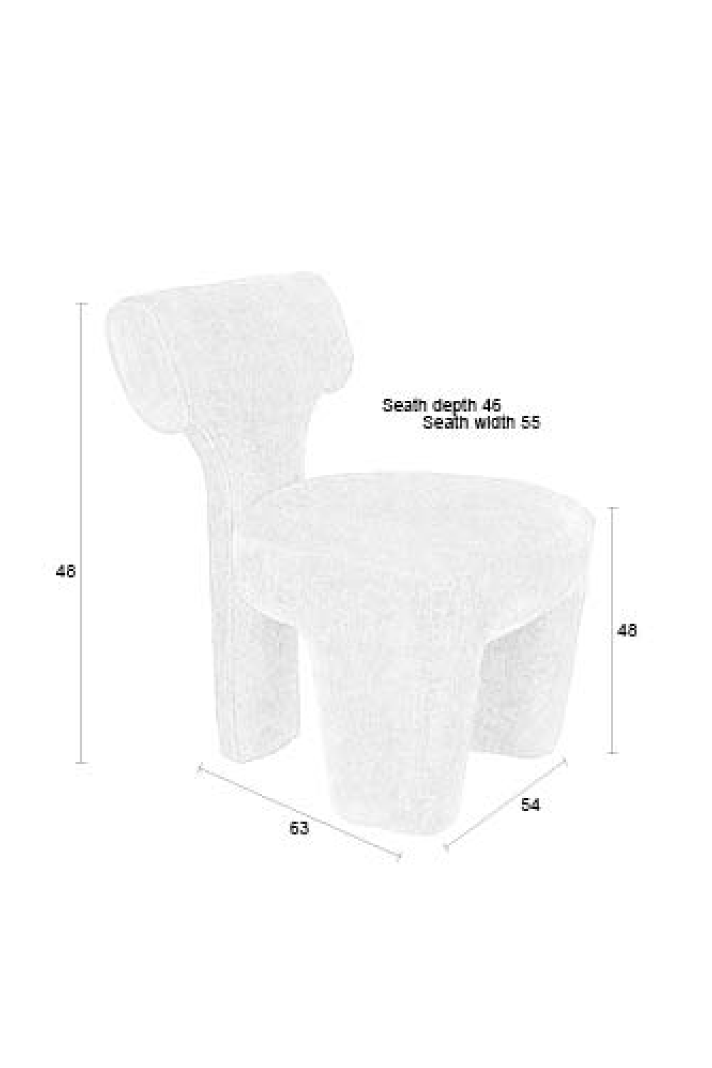 Modern Brown Accent Chair | DF Kae