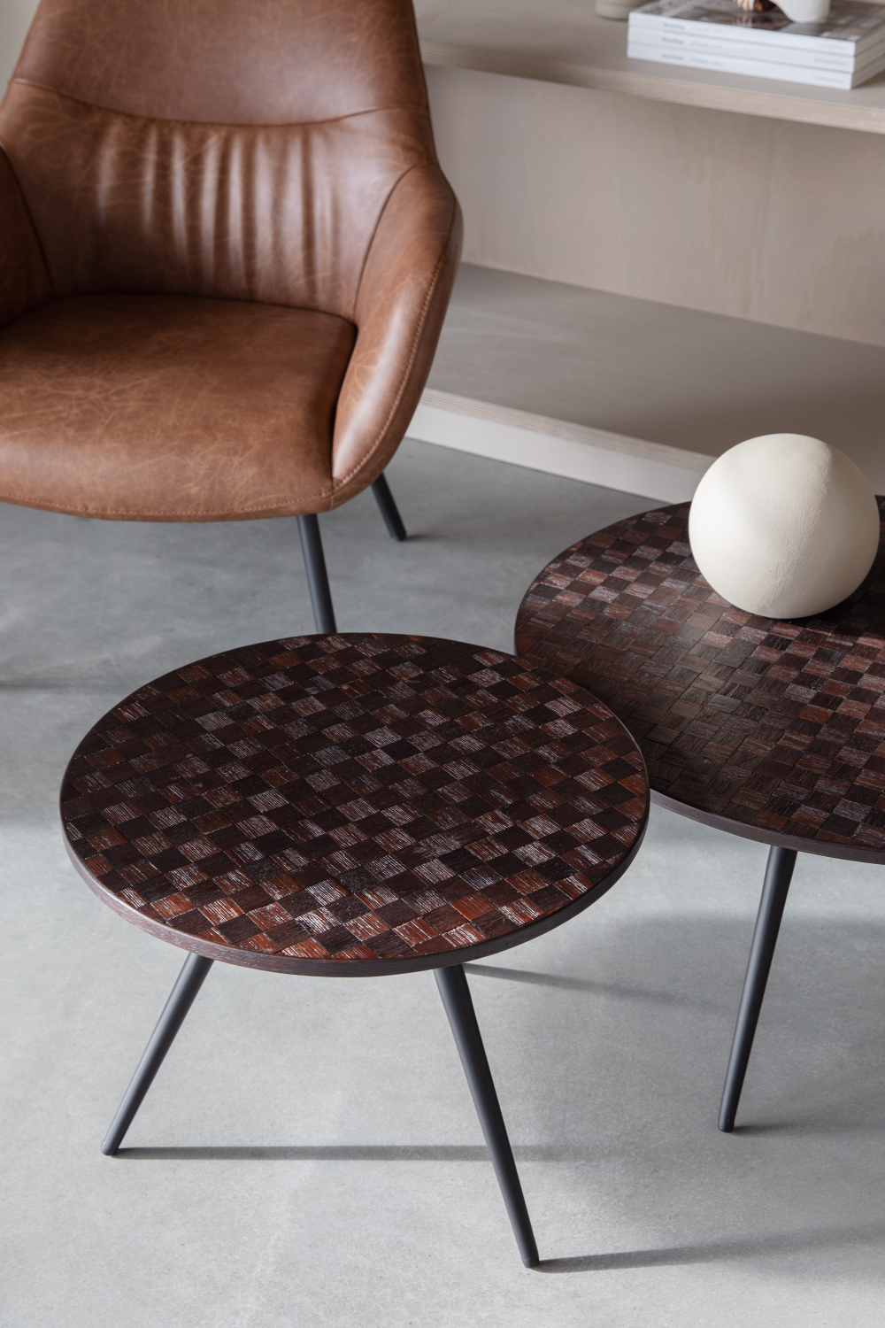 Teak Round Coffee Table (2) | DF Webster