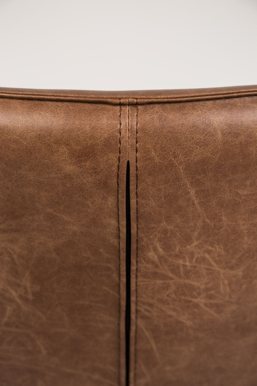 Brown Leather Accent Chair | DF Bon