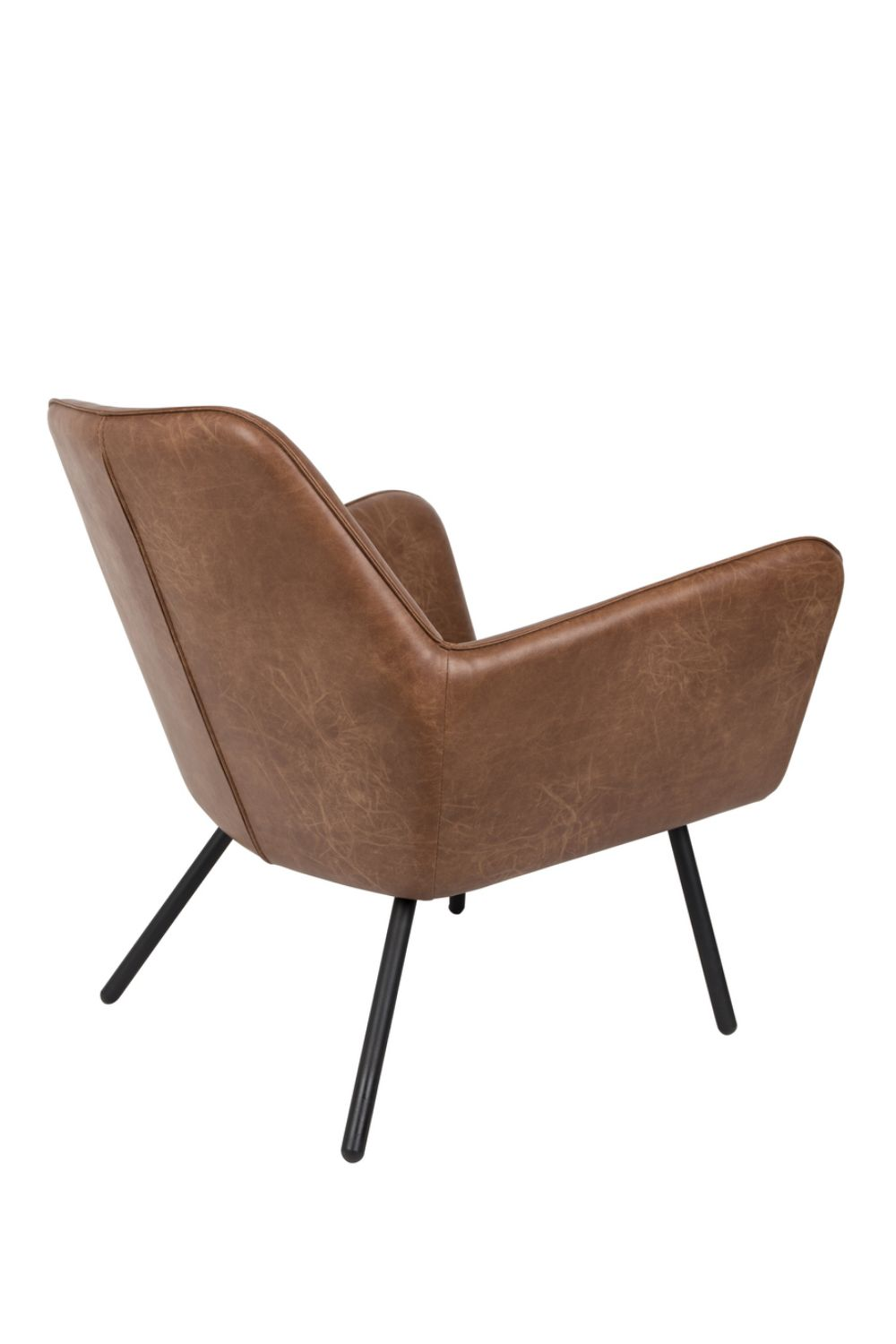 Brown Leather Accent Chair | DF Bon