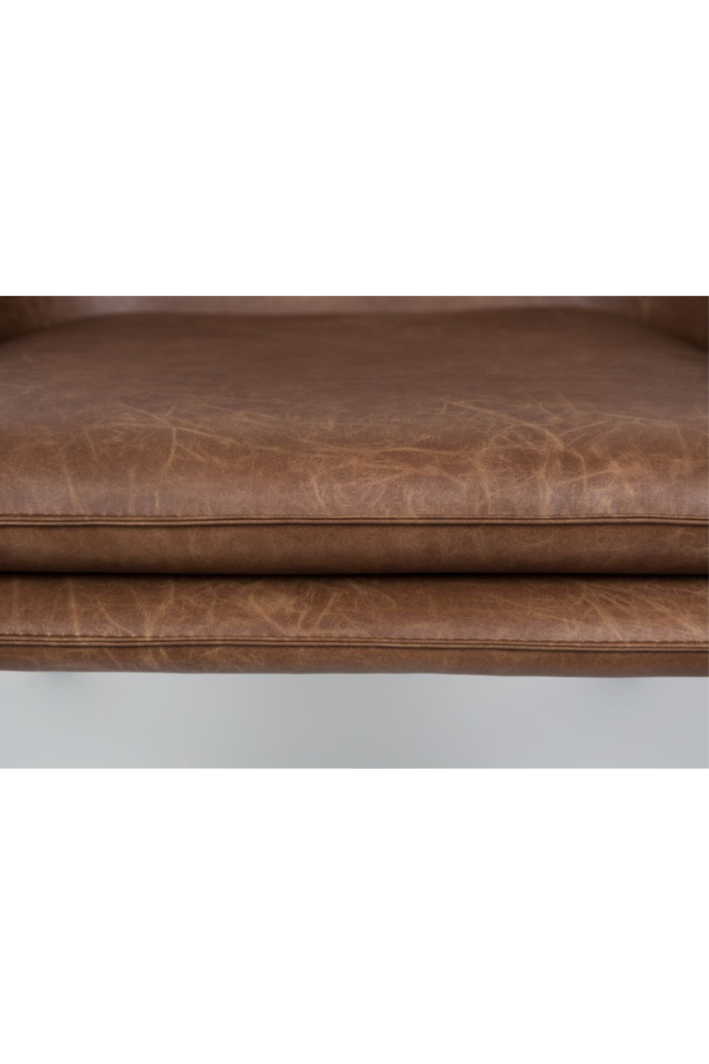 Brown Leather Accent Chair | DF Bon