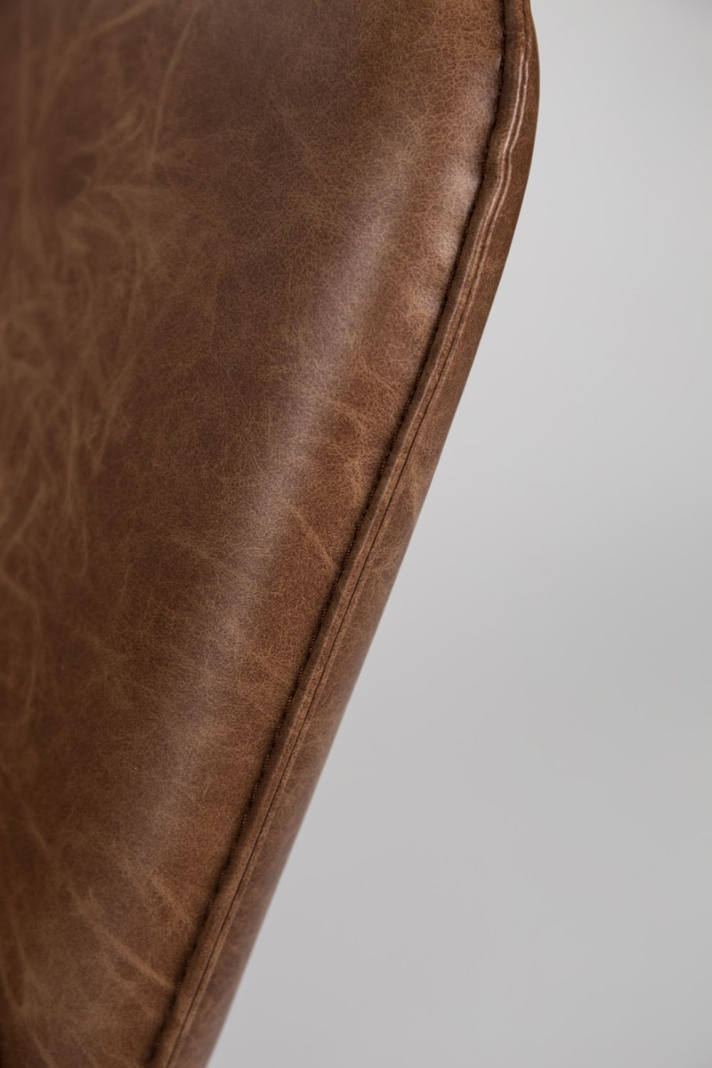 Brown Leather Accent Chair | DF Bon