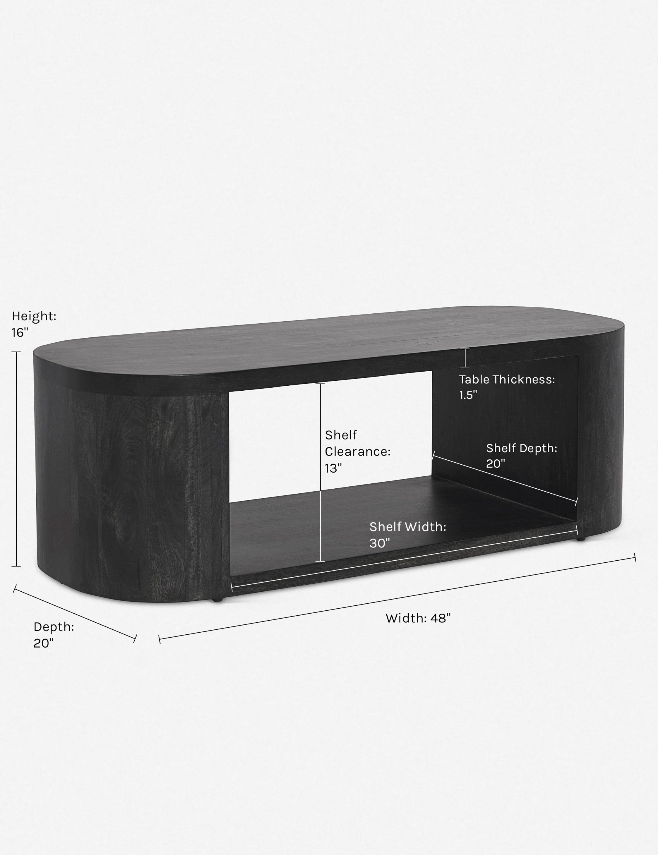 Luna Oval Coffee Table