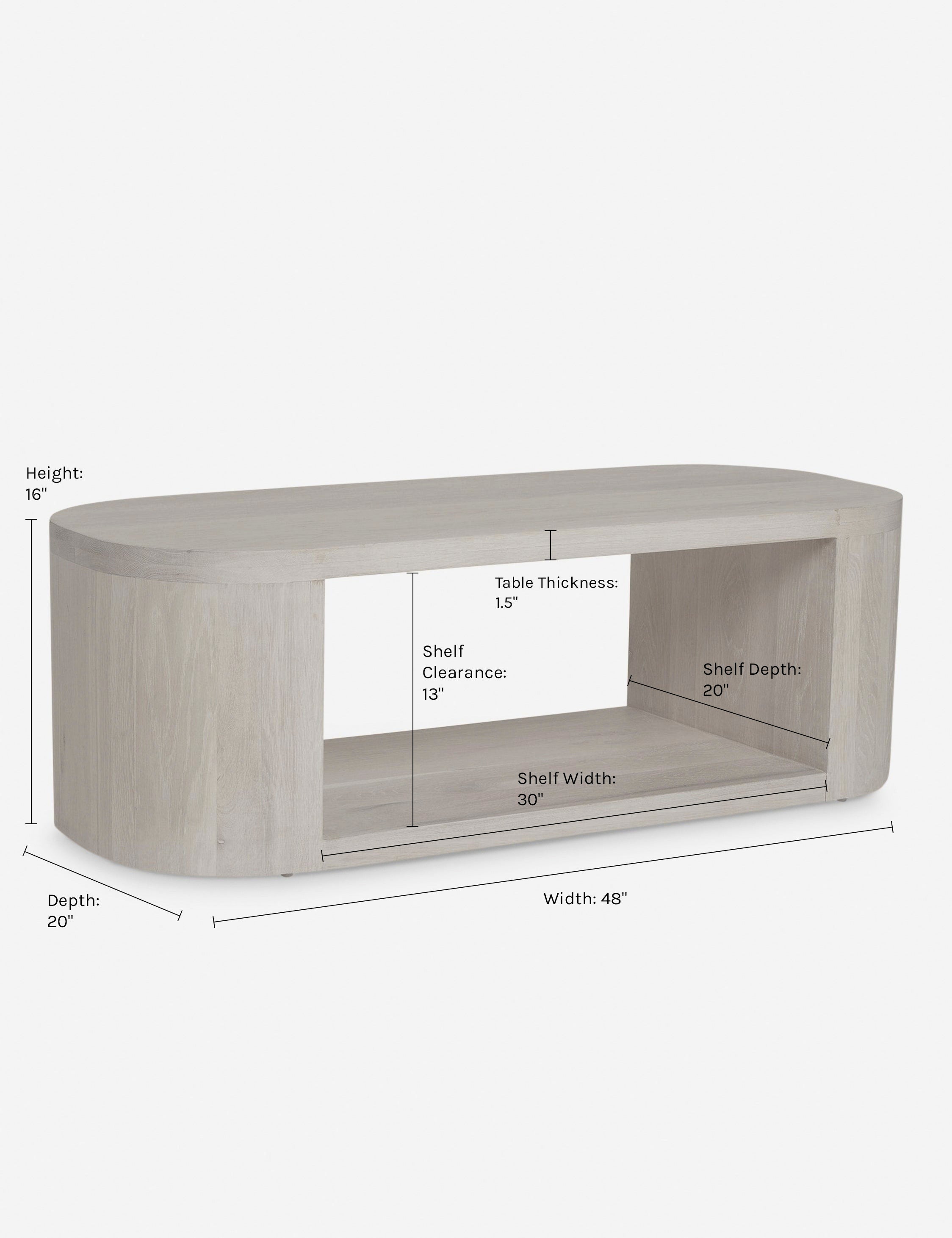 Luna Oval Coffee Table