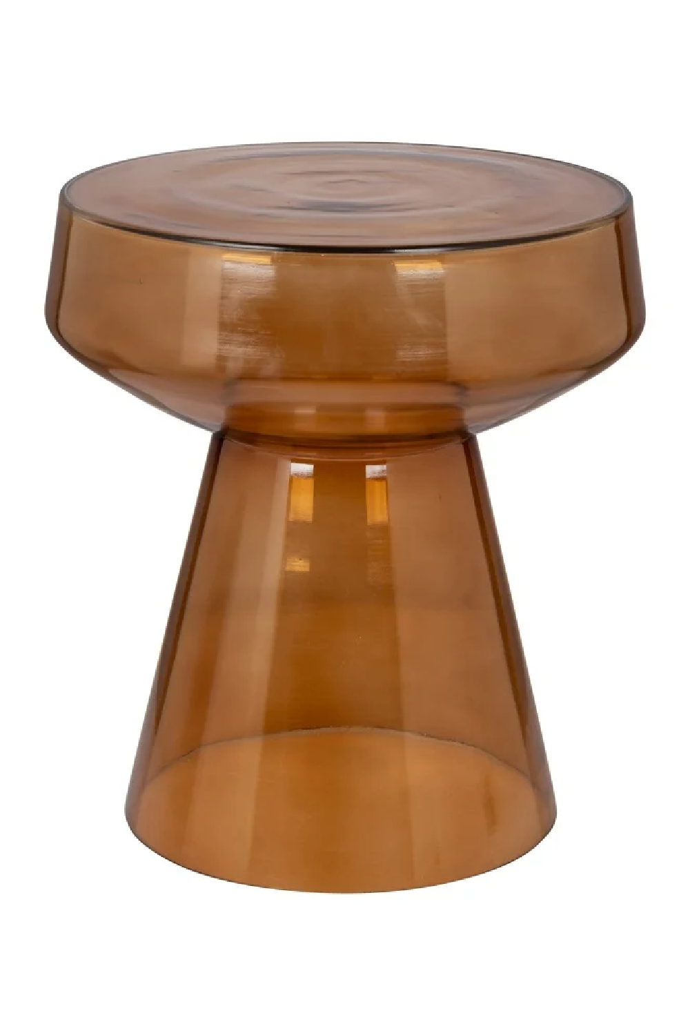Brown Glass Side Table | OROA Bowen