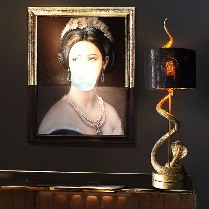 Regency Lady with Blue Bubble Gum