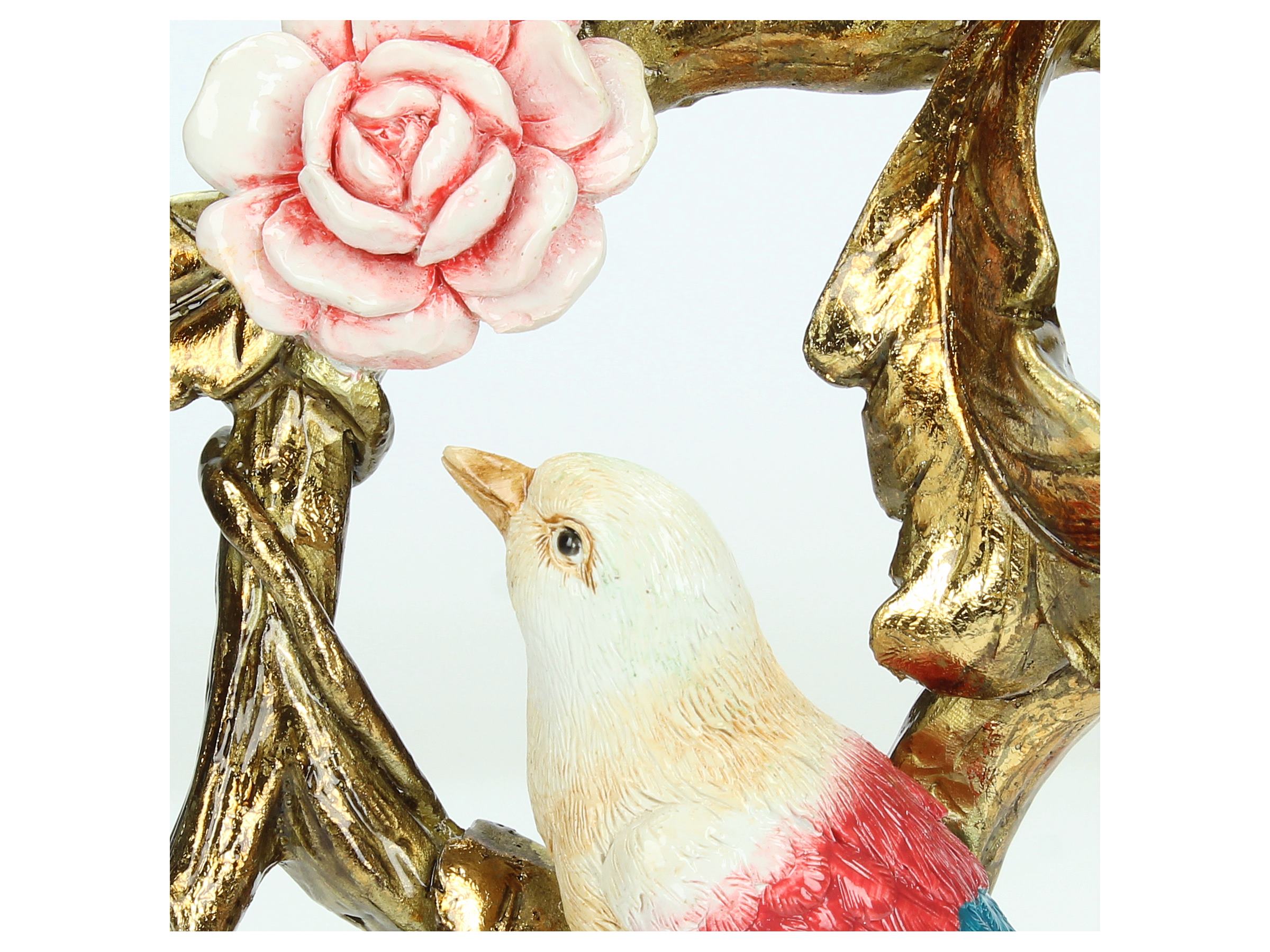 Tall Ornate Perching Bird Candle Holder