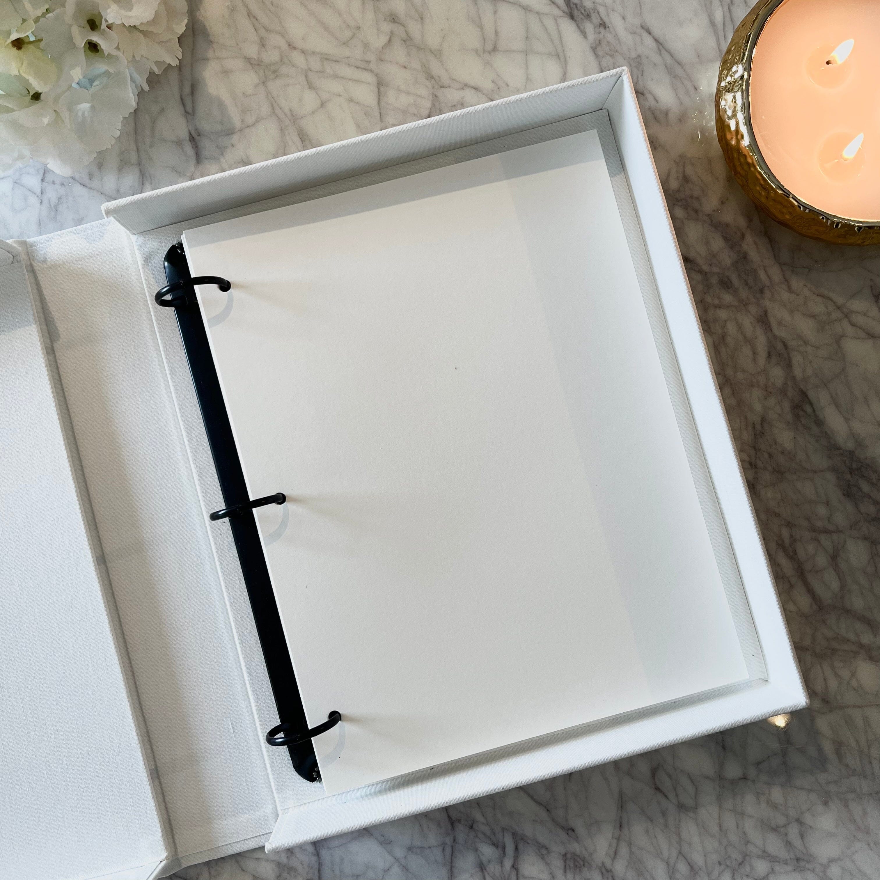 'A Love Story' Cream & Gold Luxury Wedding Photo Album